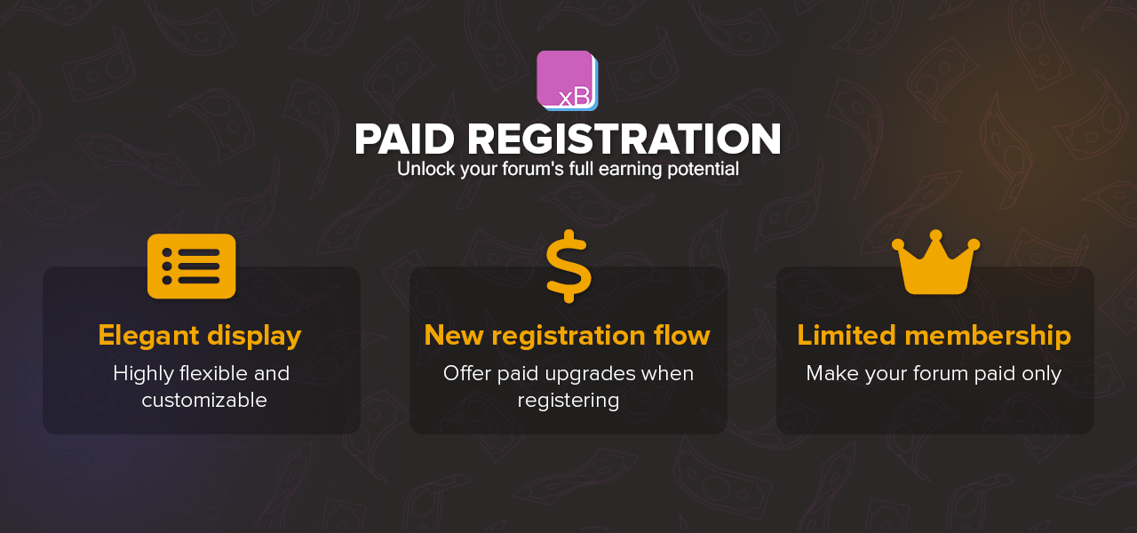 [XB] Paid Registration