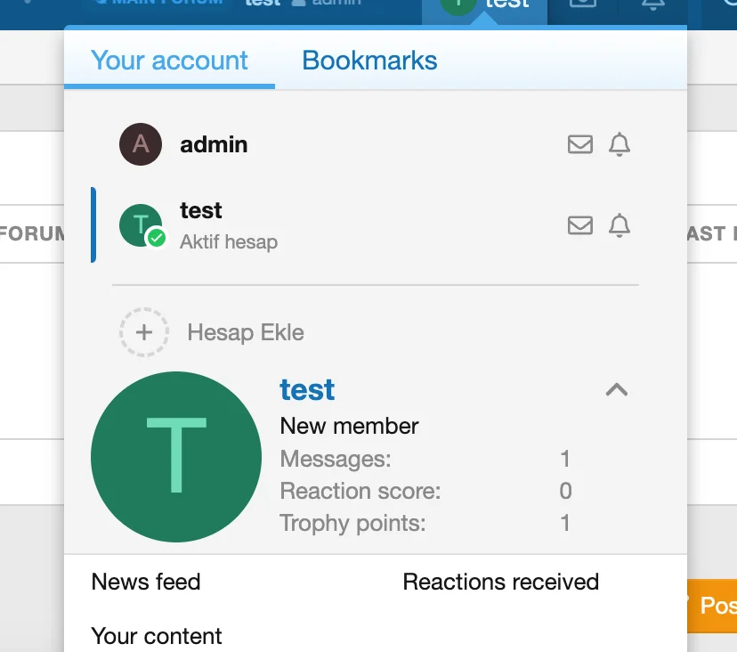 XenDev - Account Switcher (ENG)